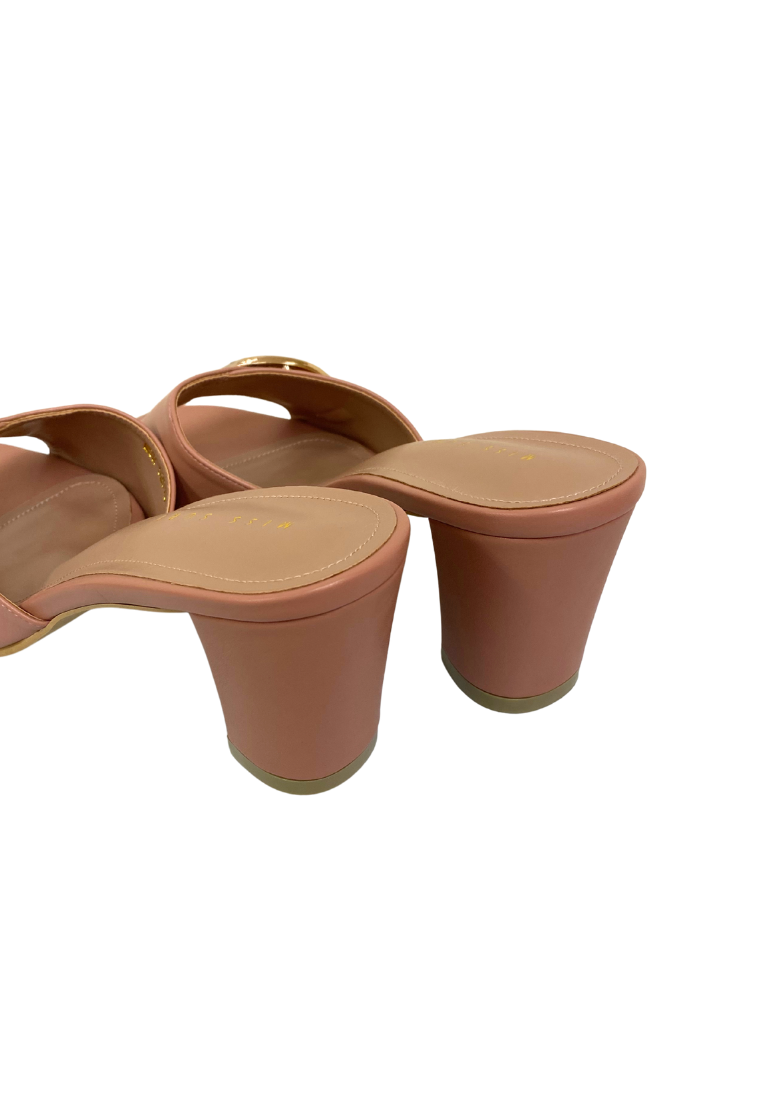 Buckle Sandal heels by Miss Suri - Pink