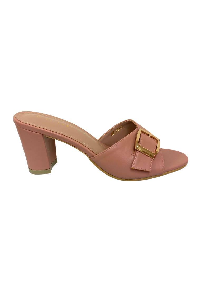 Buckle Sandal heels by Miss Suri - Pink