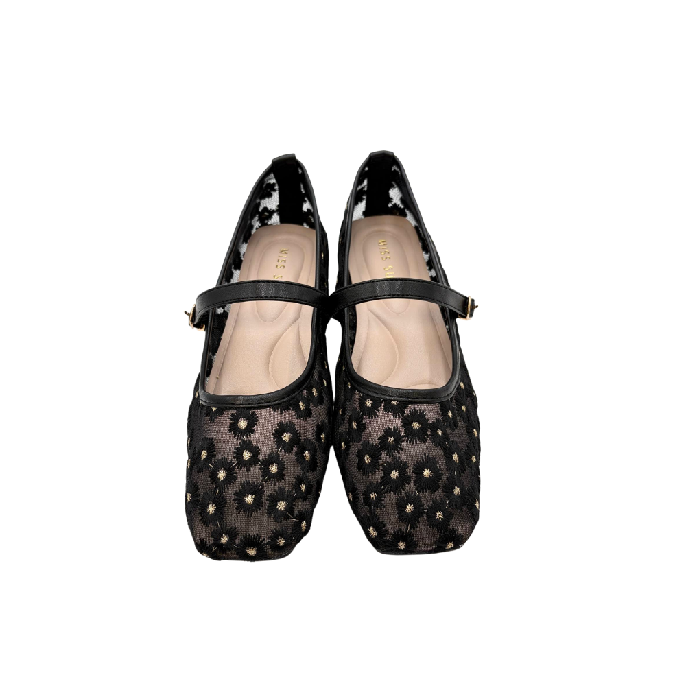 Della Ballet Flats - White