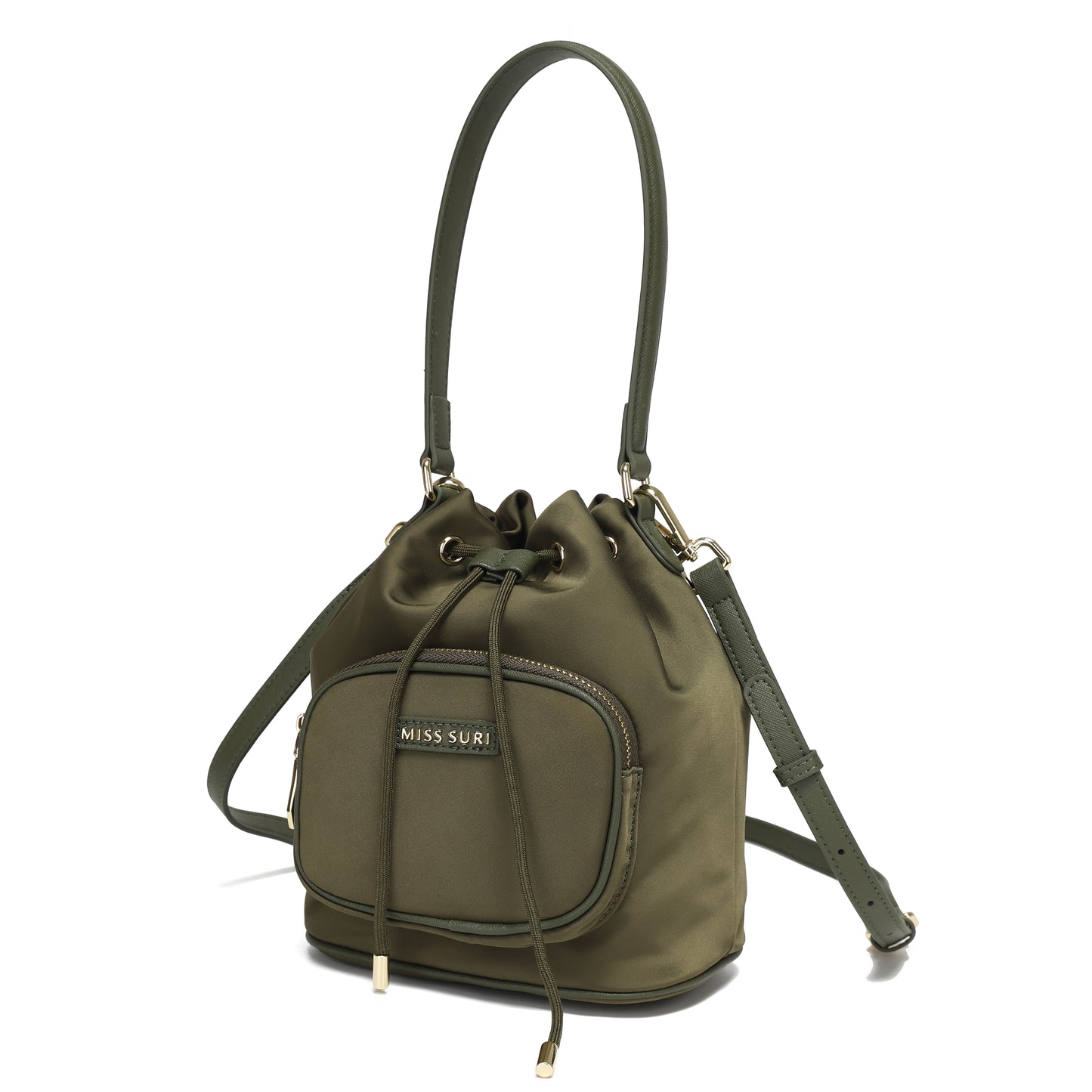 Rennie bucket bag by Miss Suri - Army Green