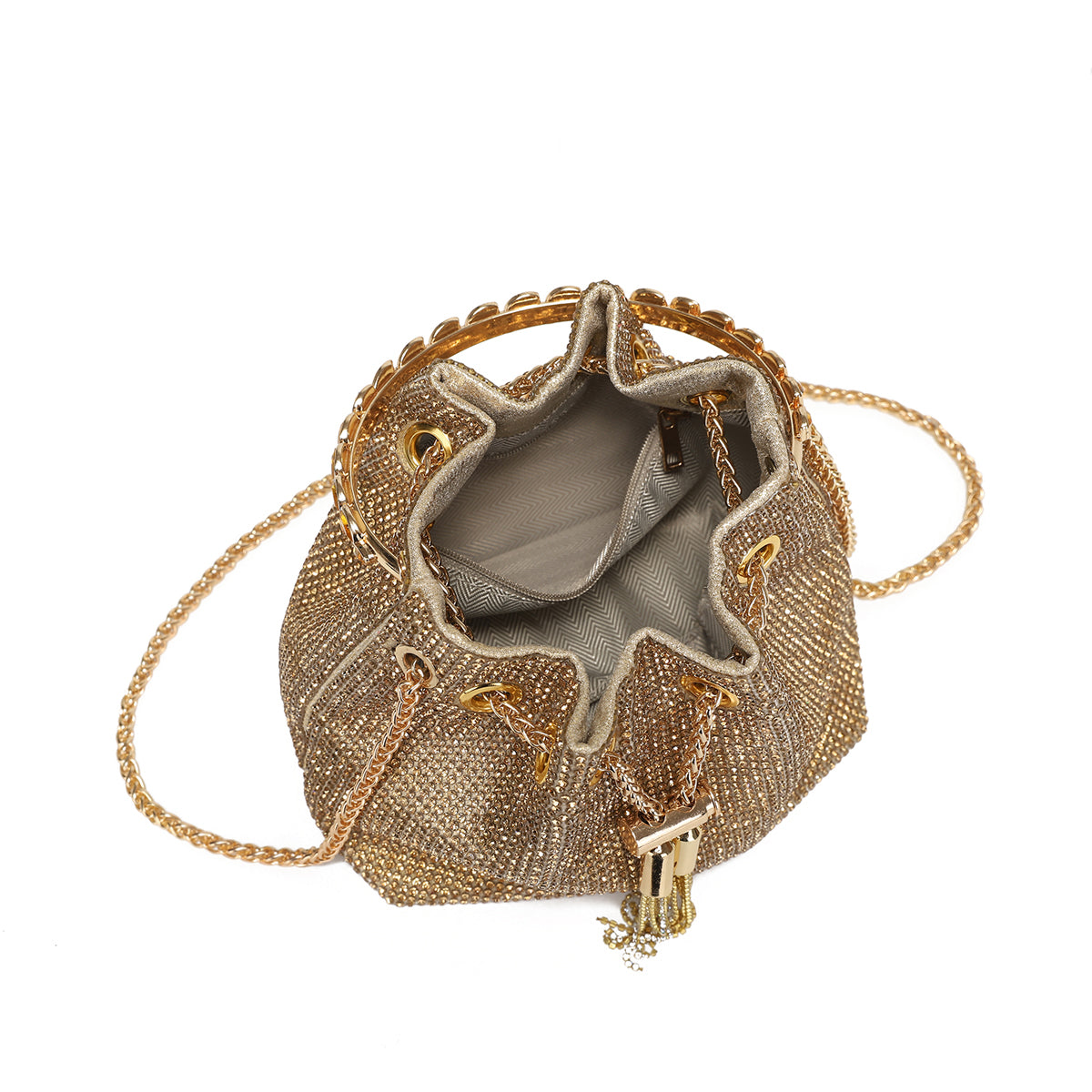 Gold dinner bag by IntanSuri