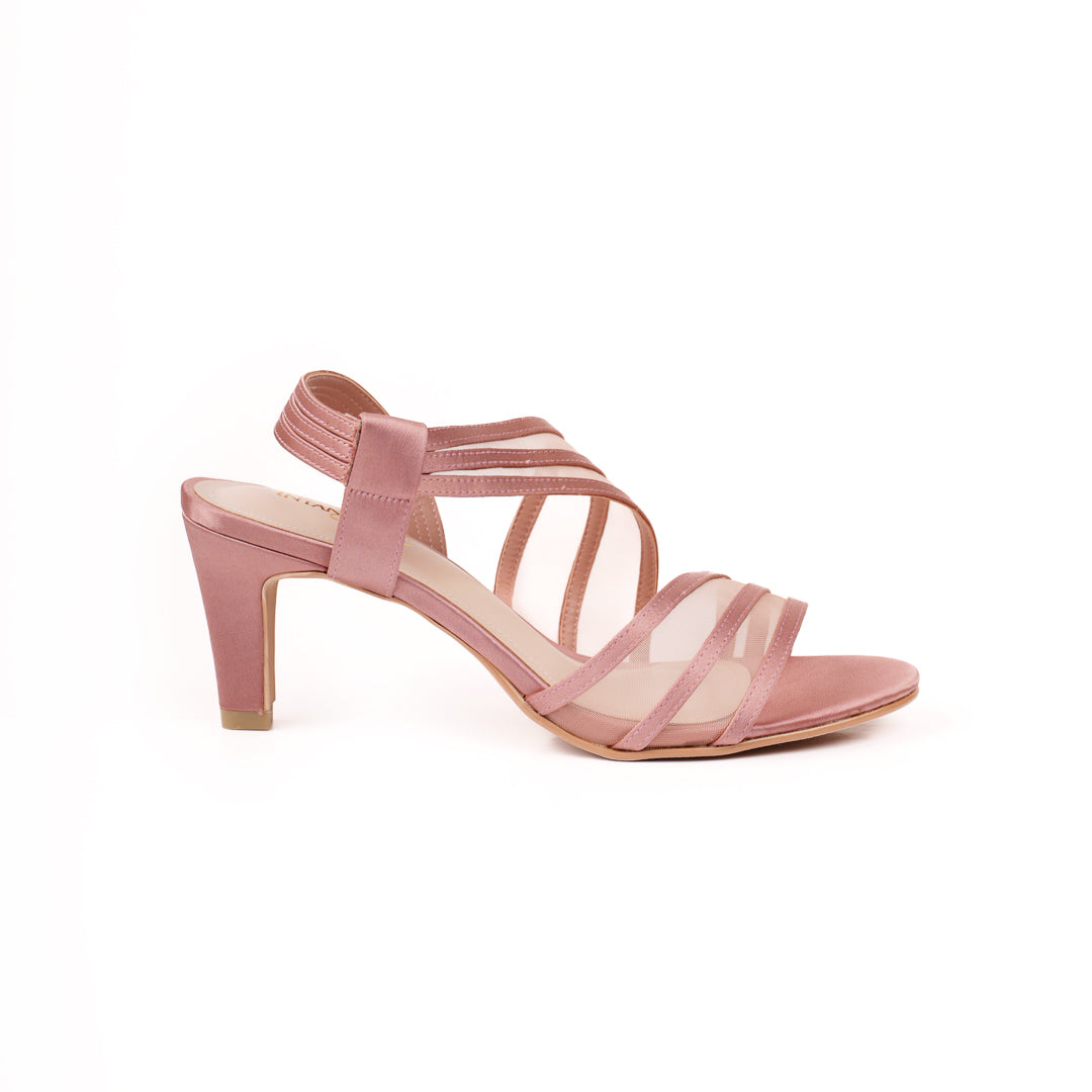 Asymmetric heels by IntanSuri - pink