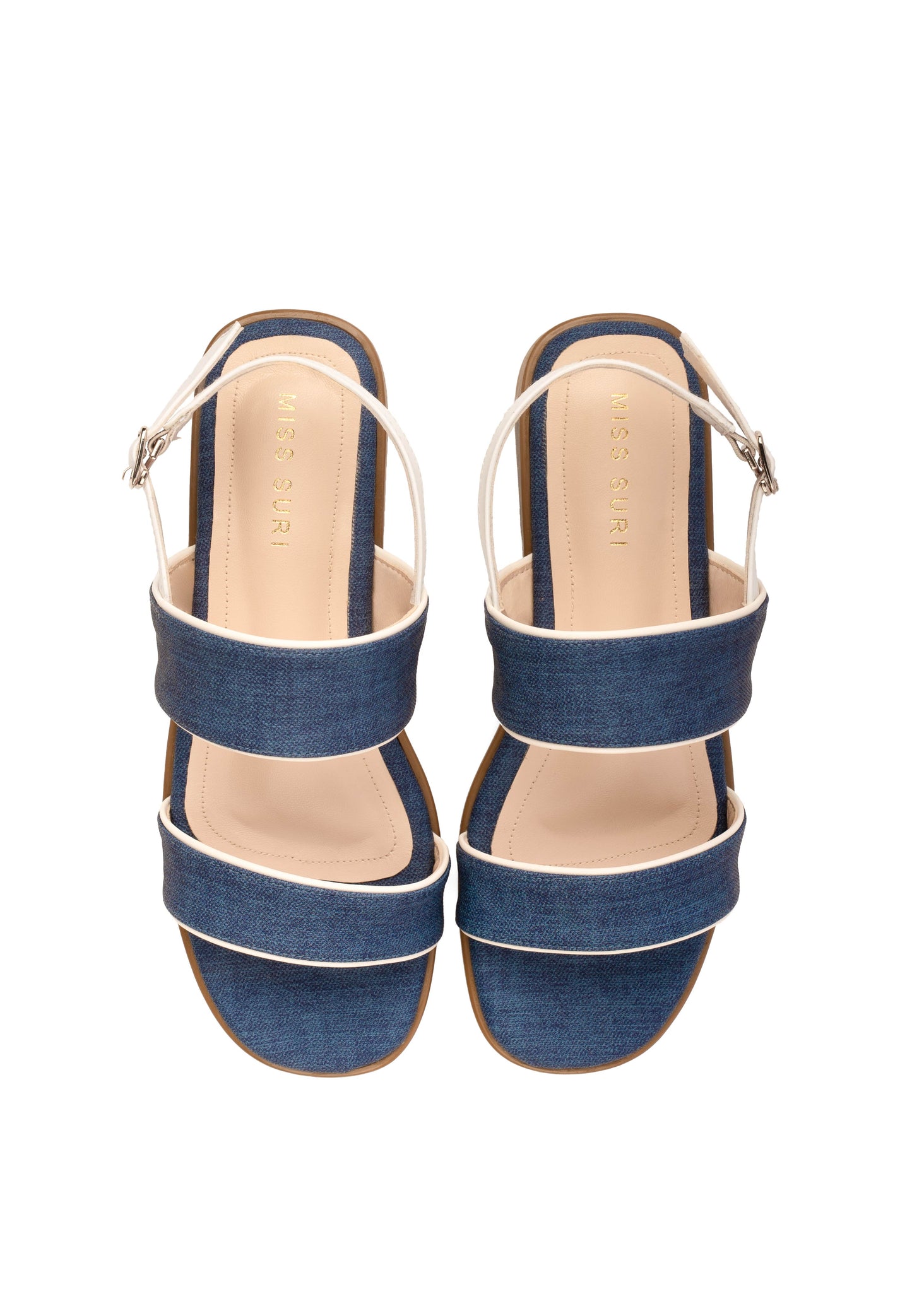 Denim Strap Sandals by Miss Suri