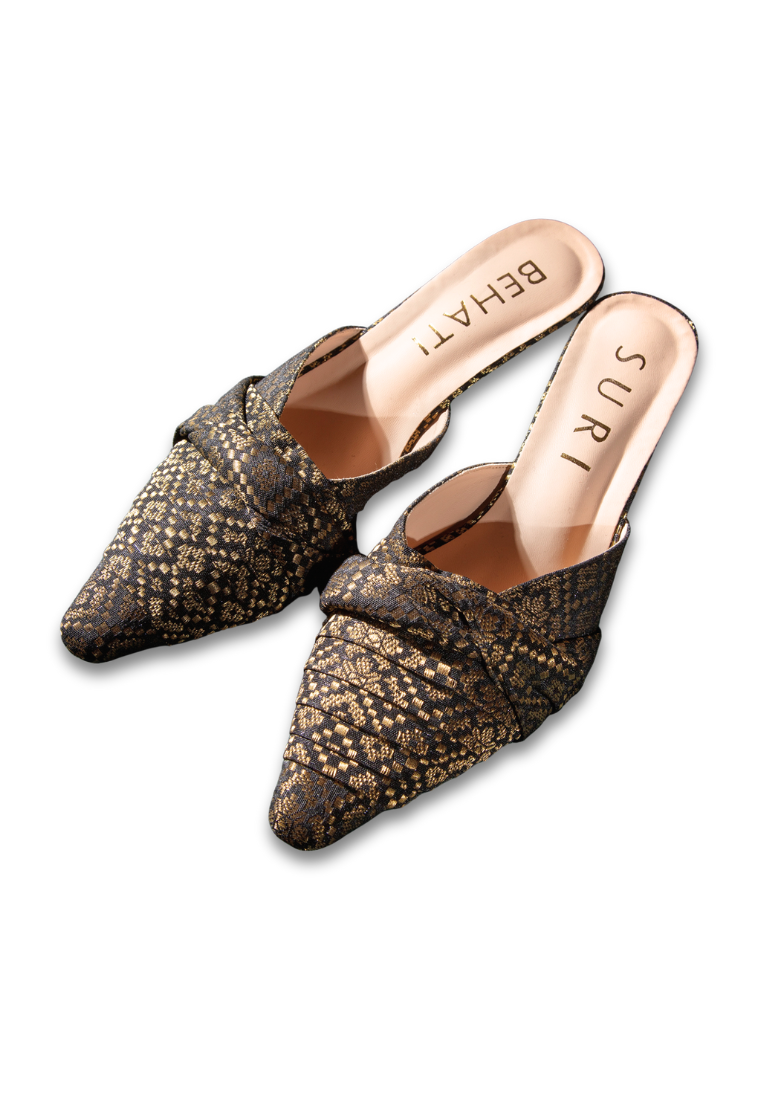 Songket Heels (Gold) - BEHATI x SURI