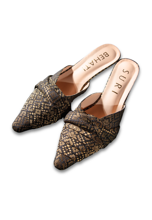 Songket Heels (Gold) - BEHATI x SURI