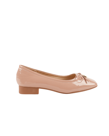 Dolly Dreams Bow Flat by Miss Suri- Pink