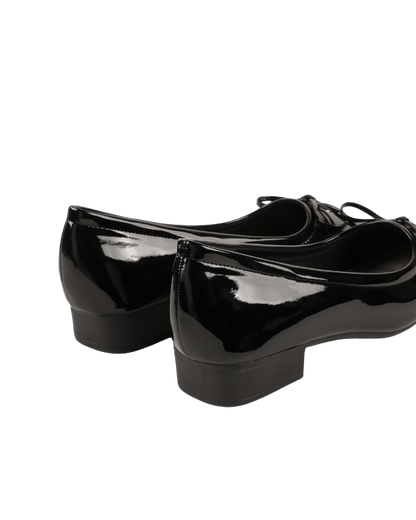 Dolly Dreams Bow Flat by Miss Suri- Black