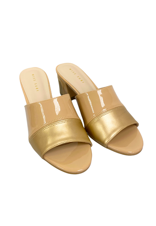Dichro heels by Miss Suri - Gold