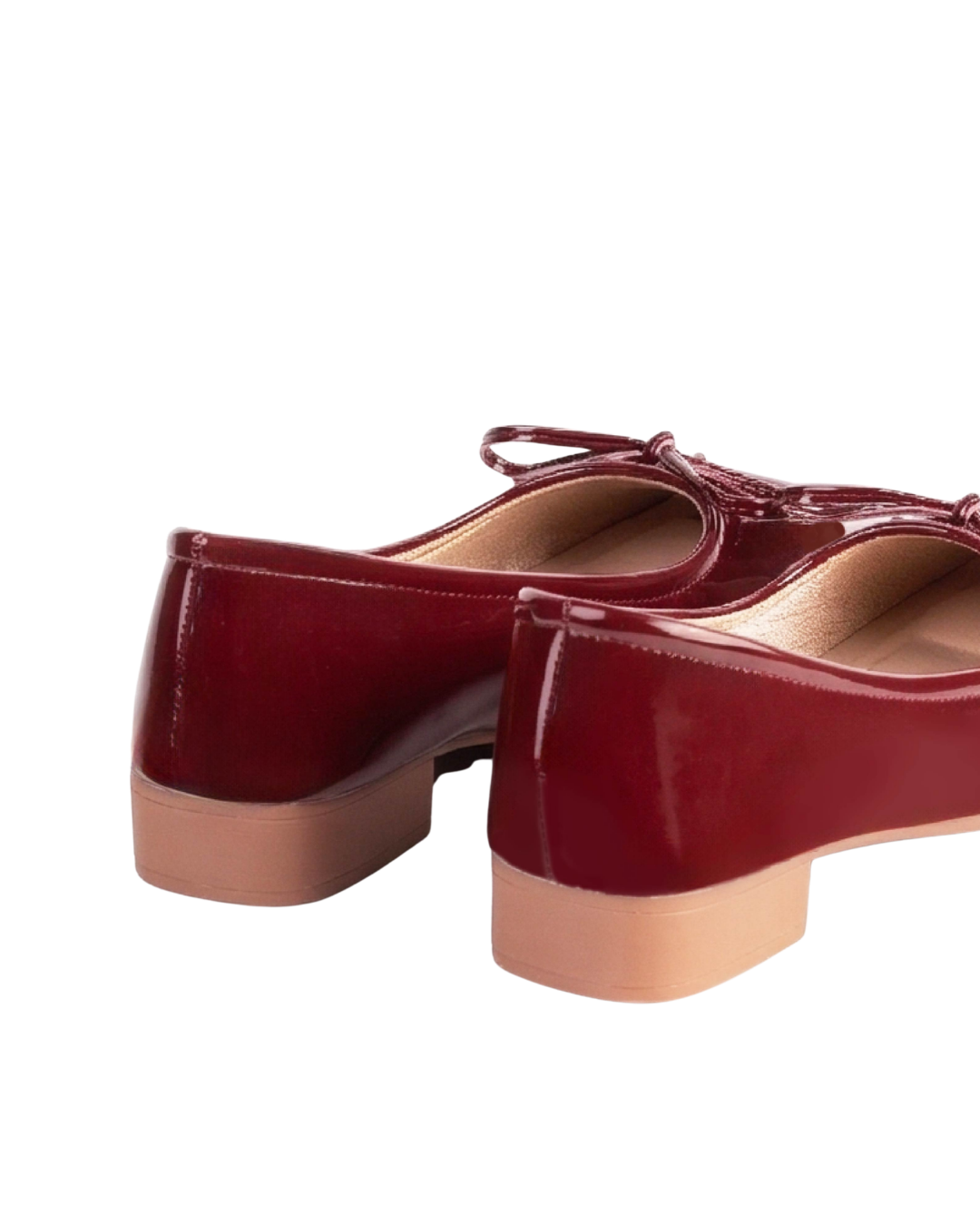 Dolly Dreams Bow Flat by Miss Suri- Maroon
