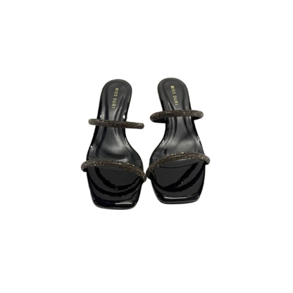 Amber Glitter Heel by Intansuri- Black