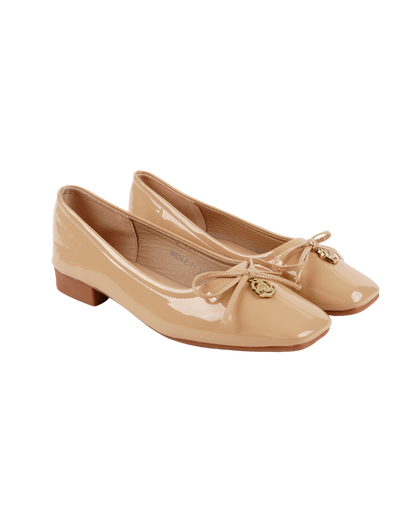 Dolly Dreams Bow Flat by Miss Suri- Maroon