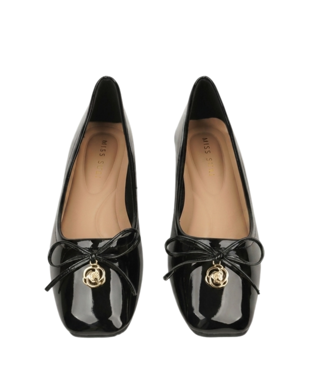 Dolly Dreams Bow Flat by Miss Suri- Black