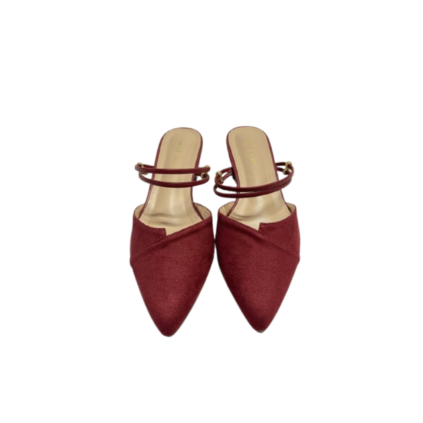 Valvet Double Strap by Miss Suri - Maroon