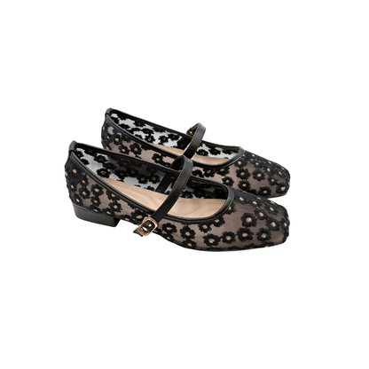 Della Ballet Flats - White