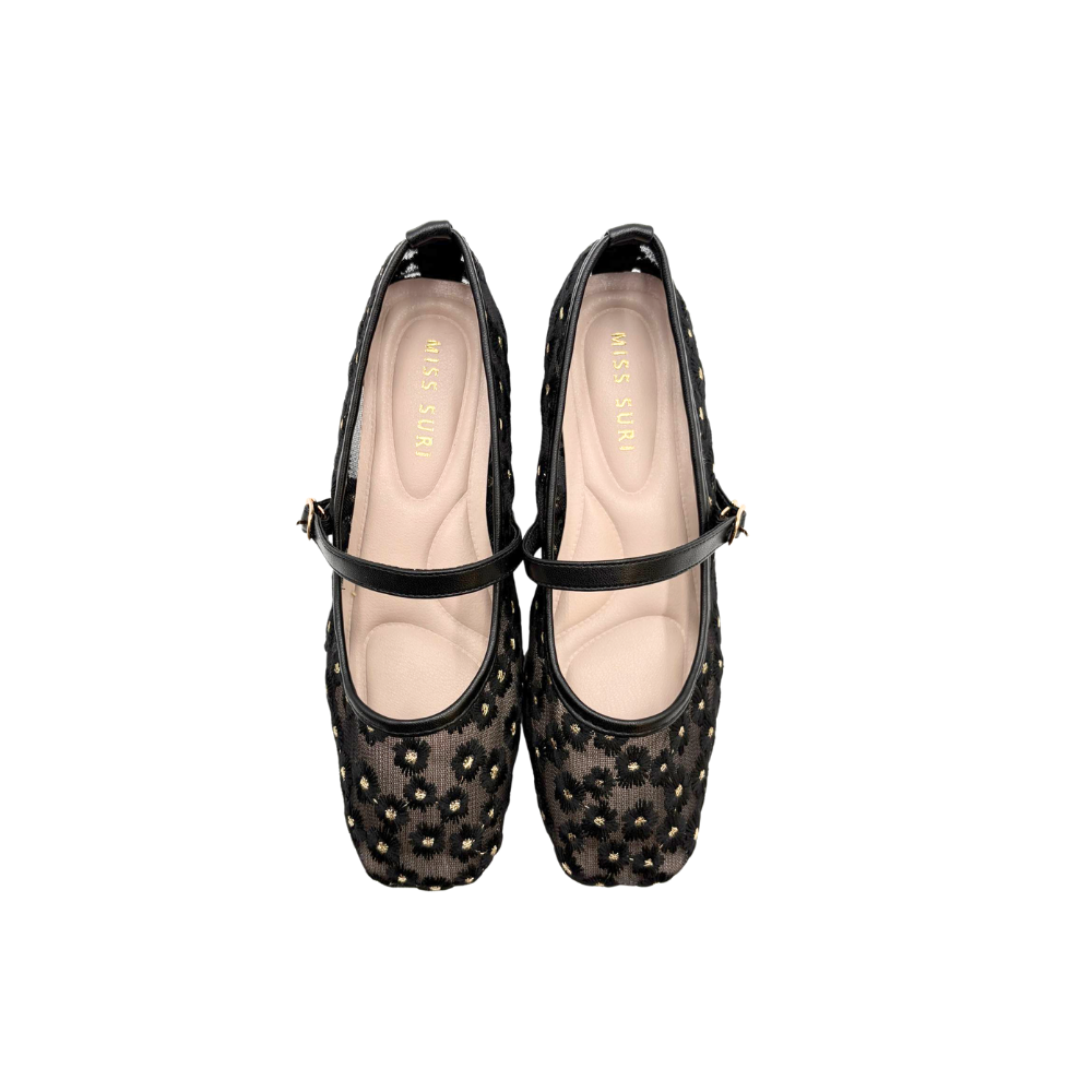 Della Ballet Flats - White