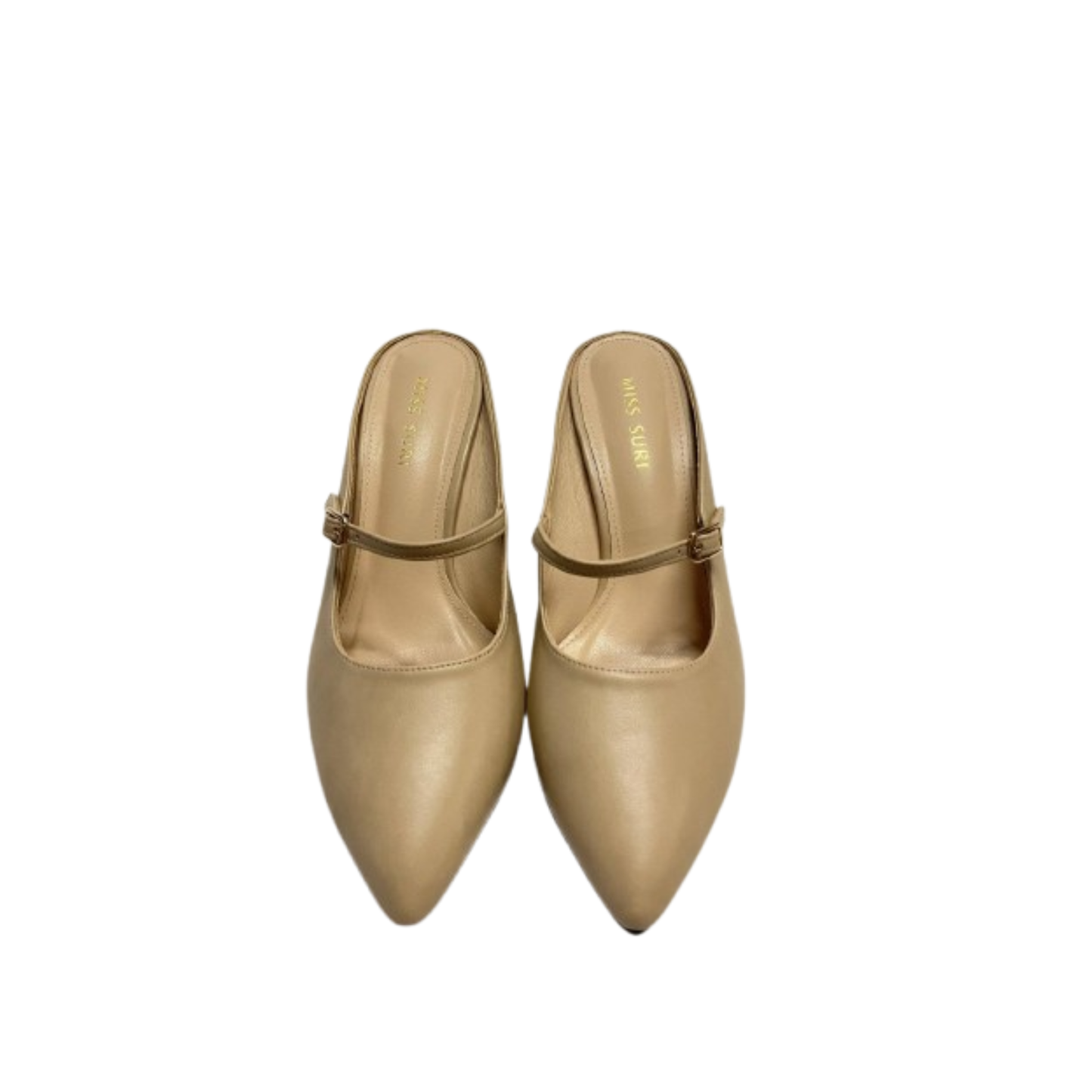 Classic Gloss Heels by Miss Suri - Beige