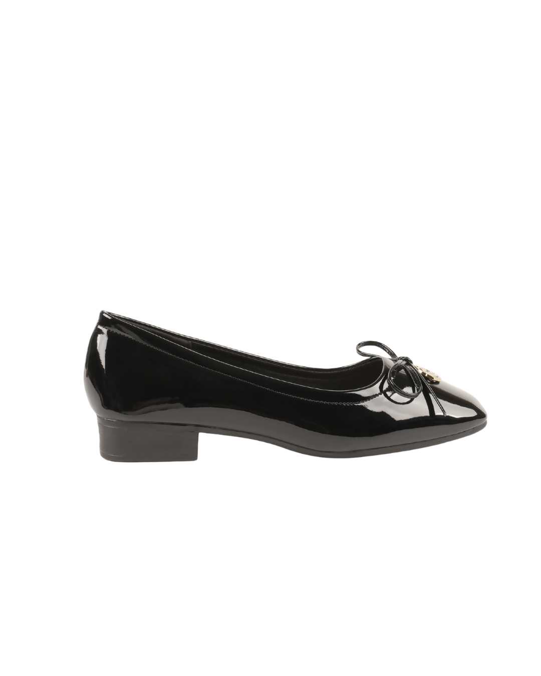 Dolly Dreams Bow Flat by Miss Suri- Black