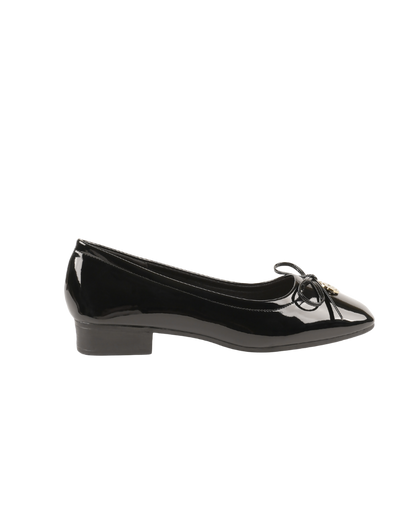 Dolly Dreams Bow Flat by Miss Suri- Black