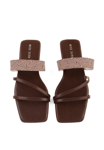 Alea Square Strap by Miss Suri - Brown
