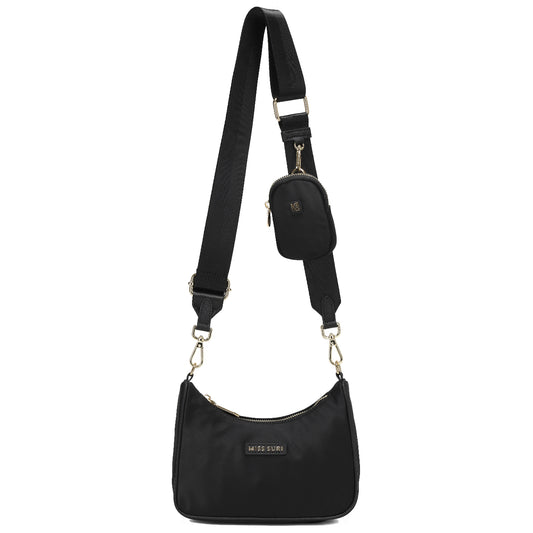 Ruby sling bag by Miss Suri - Black