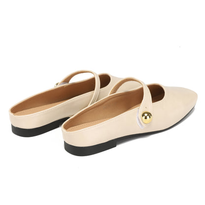 Slip On Flats by Miss Suri - Beige