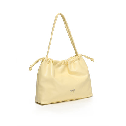 Drawstring Tote bag by Miss Suri - Yellow