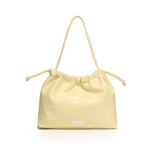 Drawstring Tote bag by Miss Suri - Yellow