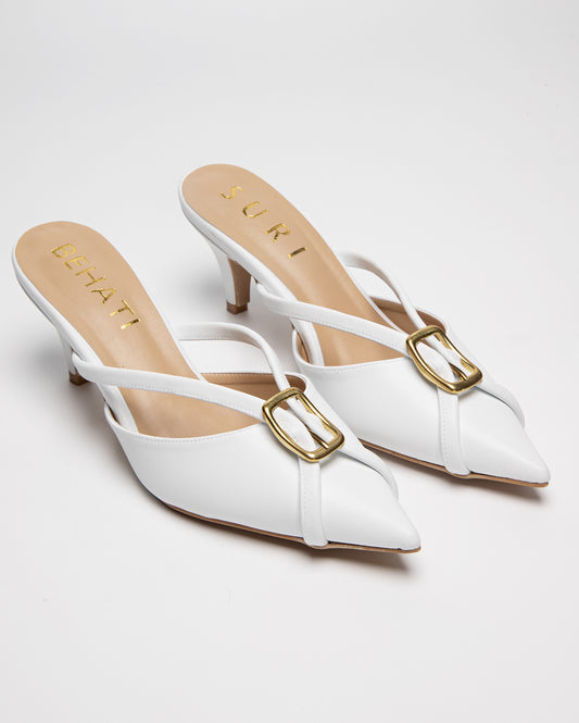 Capal Heel (White) - BEHATI x SURI