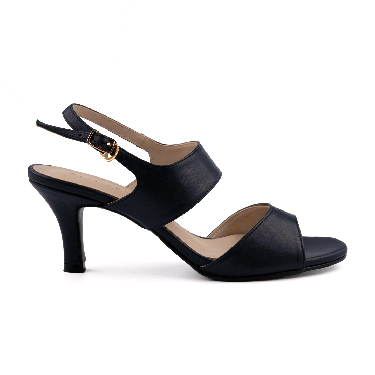 Slingback Sandal Heels by Miss Suri - Navy